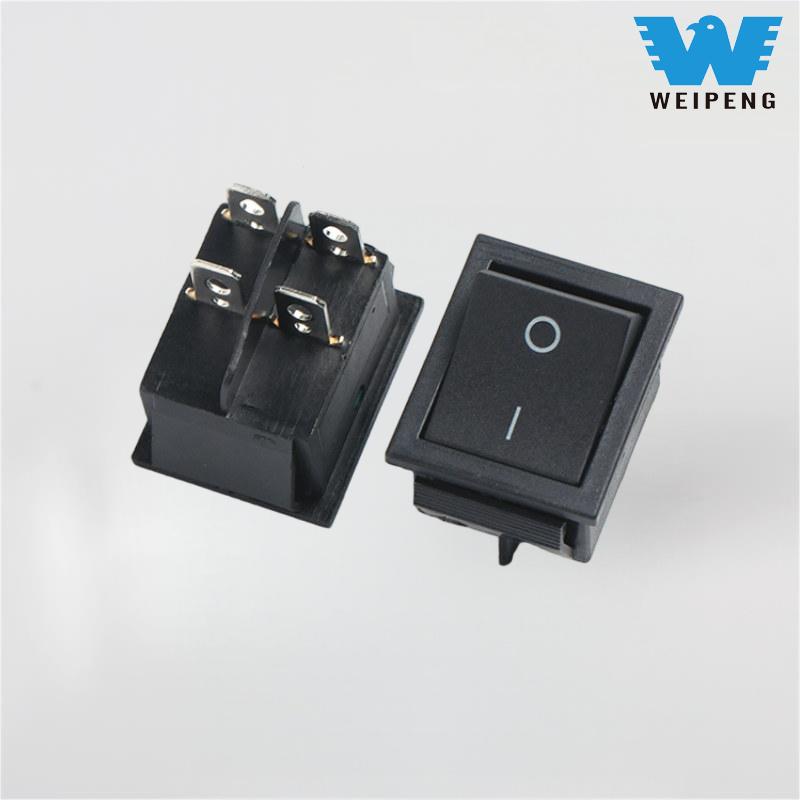 Kcd4 Bád-Type Rocker Switch 2-Seasamh Ceithre Críochfort