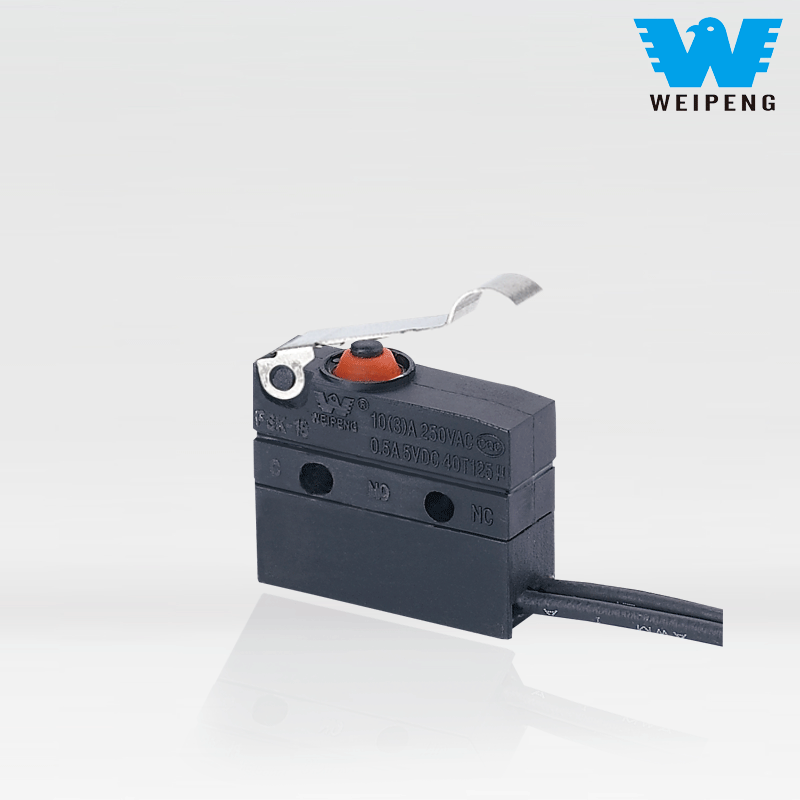 Weipeng 10A Lever Dronuilleach Taobh-Scoir IP67 Lasc Micrimhilseogra Uiscedhíonach Séalaithe